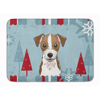 "Caroline's Treasures Winter Holiday Jack Russell Terrier Floor Mat, 19"" x 27"", Multicolor"