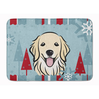 "Caroline's Treasures Winter Holiday Golden Retriever Floor Mat, 19"" x 27"", Multicolor"