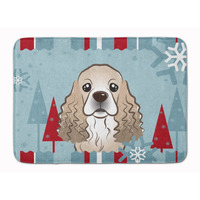"Caroline's Treasures Winter Holiday Cocker Spaniel Floor Mat, 19"" x 27"", Multicolor"