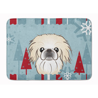 "Caroline's Treasures Winter Holiday Pekingese Floor Mat, 19"" x 27"", Multicolor"