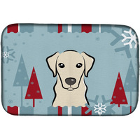 "Caroline's Treasures BB1718DDM Dish Drying Mat, 14"" x 21"", Winter Holiday"