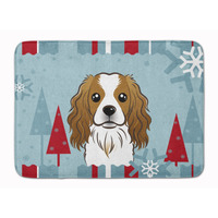 "Caroline's Treasures Winter Holiday Cavalier Spaniel Floor Mat, 19"" x 27"", Multicolor"