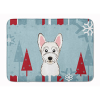 "Caroline's Treasures Winter Holiday Westie Floor Mat, 19"" x 27"", Multicolor"