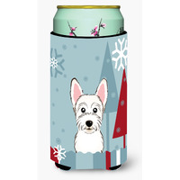 "Caroline's Treasures Winter Holiday Westie Tall Boy Koozie Hugger, Multicolor"