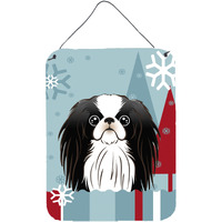 "Caroline's Treasures Winter Holiday Japanese Chin Wall or Door Hanging Prints BB1726DS1216, 16HX12W, Multicolor"