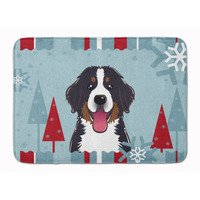 "Caroline's Treasures Winter Holiday Bernese Mountain Dog Floor Mat, 19"" x 27"", Multicolor"