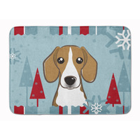 "Caroline's Treasures Winter Holiday Beagle Floor Mat, 19"" x 27"", Multicolor"