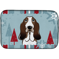 "Caroline's Treasures BB1739DDM Dish Drying Mat, 14"" x 21"", Winter Holiday"