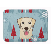 "Caroline's Treasures Winter Holiday Golden Retriever Floor Mat, 19"" x 27"", Multicolor"