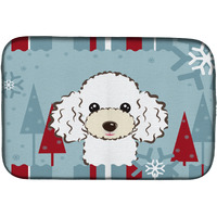 "Caroline's Treasures Adds A Touch Of Flair Dish Drying Mat, 14"" x 21"", Winter Holiday"