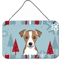 "Caroline's Treasures Winter Holiday Jack Russell Terrier Wall or Door Hanging Prints BB1756DS812, 8HX12W"
