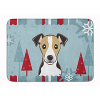 "Caroline's Treasures Winter Holiday Jack Russell Terrier Floor Mat, 19"" x 27"", Multicolor"