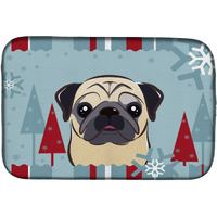 "Caroline's Treasures BB1758DDM Dish Drying Mat, 14"" x 21"", Winter Holiday"