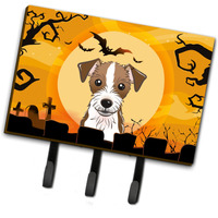"Caroline's Treasures BB1760TH68 Halloween Jack Russell Terrier Leash or Key Holder, Large, Multicolor"