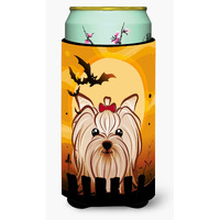 "Caroline's Treasures Halloween Yorkie Yorkshire Terrier Tall Boy Koozie Hugger, Multicolor"
