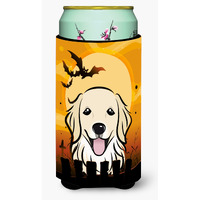 "Caroline's Treasures BB1763TBC Halloween Golden Retriever Tall Boy Koozie Hugger, Multicolor"