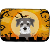 "Caroline's Treasures Halloween Schnauzer Dish Drying Mat, 14"" x 21"""