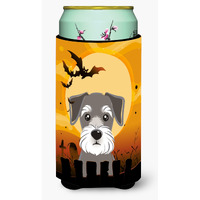 "Caroline's Treasures Halloween Schnauzer Tall Boy Koozie Hugger, Multicolor"