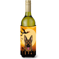 "Caroline's Treasures Halloween German Shepherd Wine Bottle Koozie Hugger, 750 ml, Multicolor"