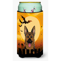 "Caroline's Treasures Halloween German Shepherd Tall Boy Koozie Hugger, Multicolor"