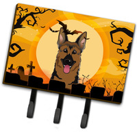 "Caroline's Treasures BB1769TH68 Halloween German Shepherd Leash or Key Holder, Large, Multicolor"