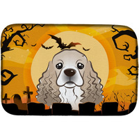 "Caroline's Treasures Halloween Cocker Spaniel Dish Drying Mat, 14"" x 21"""