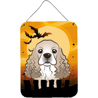"Caroline's Treasures Halloween Cocker Spaniel Wall or Door Hanging Prints BB1774DS1216, 16HX12W, Multicolor"