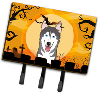 "Caroline's Treasures BB1776TH68 Halloween Alaskan Malamute Leash or Key Holder, Large, Multicolor"