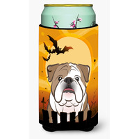 "Caroline's Treasures Halloween English Bulldog Tall Boy Koozie Hugger, Multicolor"