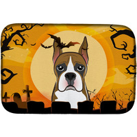 "Caroline's Treasures Halloween Boxer Dish Drying Mat, 14"" x 21"""