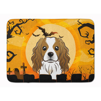 "Caroline's Treasures Halloween Cavalier Spaniel Floor Mat, 19"" x 27"", Multicolor"