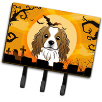 "Caroline's Treasures BB1782TH68 Halloween Cavalier Spaniel Leash or Key Holder, Large, Multicolor"