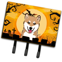 "Caroline's Treasures BB1783TH68 Halloween Shiba Inu Leash or Key Holder, Large, Multicolor"