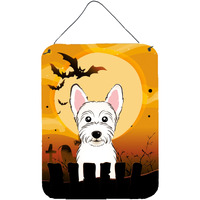 "Caroline's Treasures Halloween Westie Wall or Door Hanging Prints BB1784DS1216, 16HX12W, Multicolor"