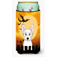 "Caroline's Treasures Halloween Westie Tall Boy Koozie Hugger, Multicolor"
