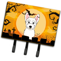 "Caroline's Treasures BB1784TH68 Halloween Westie Leash or Key Holder, Large, Multicolor"