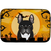 "Caroline's Treasures Halloween French Bulldog Dish Drying Mat, 14 x 21"