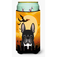 "Caroline's Treasures BB1785TBC Halloween French Bulldog Tall Boy Koozie Hugger, Multicolor"