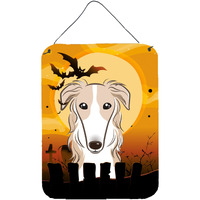 "Caroline's Treasures Halloween Borzoi Wall or Door Hanging Prints BB1786DS1216, 16HX12W, Multicolor"