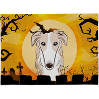 "Caroline's Treasures BB1786PLMT Halloween Borzoi Fabric Placemat, Multicolor"