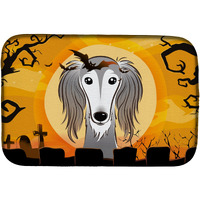 "Caroline's Treasures Halloween Saluki Dish Drying Mat, 14 X 21"
