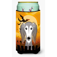 "Caroline's Treasures Halloween Saluki Tall Boy Koozie Hugger, Multicolor"