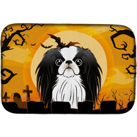 "Caroline's Treasures Halloween Japanese Chin Dish Drying Mat, 14"" x 21"""