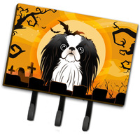 "Caroline's Treasures BB1788TH68 Halloween Japanese Chin Leash or Key Holder, Large, Multicolor"