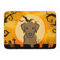 "Caroline's Treasures Halloween Chocolate Labrador Floor Mat, 19"" x 27"", Multicolor"