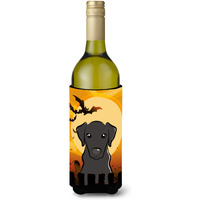 "Caroline's Treasures Halloween Black Labrador Wine Bottle Koozie Hugger, 750 ml, Multicolor"