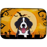 "Caroline's Treasures Halloween Bernese Mountain Dog Dish Drying Mat, 14"" x 21"""