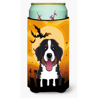"Caroline's Treasures Halloween Bernese Mountain Dog Tall Boy Koozie Hugger, Multicolor"
