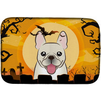 "Caroline's Treasures Halloween French Bulldog Dish Drying Mat, 14"" x 21"""