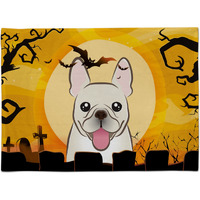 "Caroline's Treasures BB1796PLMT Halloween French Bulldog Fabric Placemat, Multicolor"